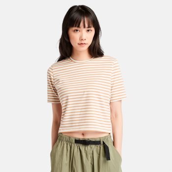 Women's Striped Short-Sleeve Baby T-Shirt